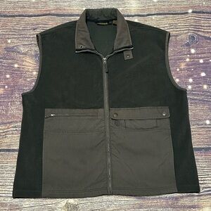 Timberland Weather Gear dark green fleece vest. Vintage. Used condition. XXL.